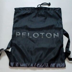 Peloton Black Backpack with Drawstring Closure